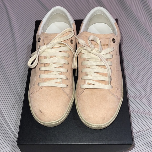 Saint Laurent suede low top sneakers - Picture 2 of 6